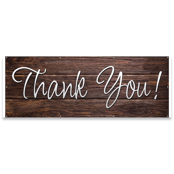 Thank You! Banner Concession Stand Food Truck Single Sided